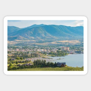 Penticton British Columbia Scenic View in Summer Sticker